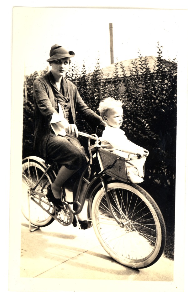 Mynn White and Jim with bike